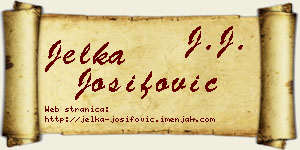 Jelka Josifović vizit kartica